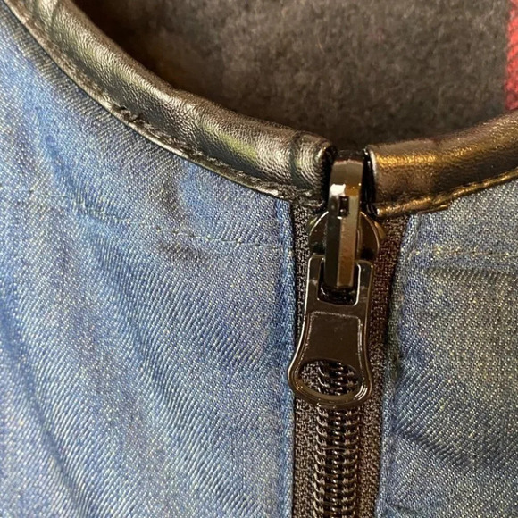 Tribal Jeans  Reversible Buffalo Plaid & Denim Jacket - Picture 8 of 13